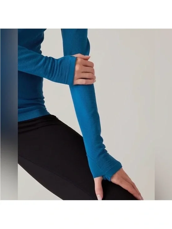 ATHLETA Flurry Scuba Hoodie Blue - Picture 4 of 9